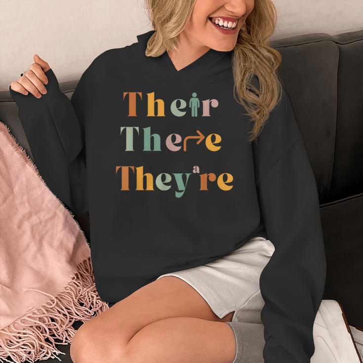 Their There They'Re English Teacher Gramma Police Joke Women's Hoodie, English Teacher Gifts, funny design Their There They'Re English Teacher Gramma Police Joke Women's Hoodie, English Teacher Gifts, funny design