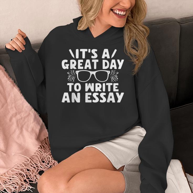 Its a Good Day To Write An Essay English Teacher Women's Hoodie, English Teacher Gifts, funny design