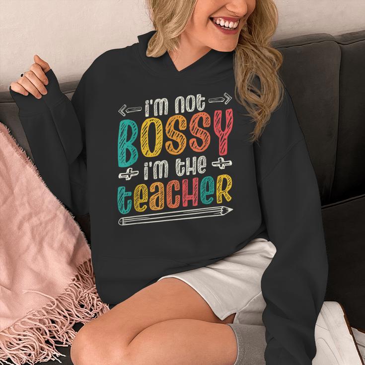 I´m Not Bossy I´m The Teacher Graduation Men Women Women's Hoodie, funny design