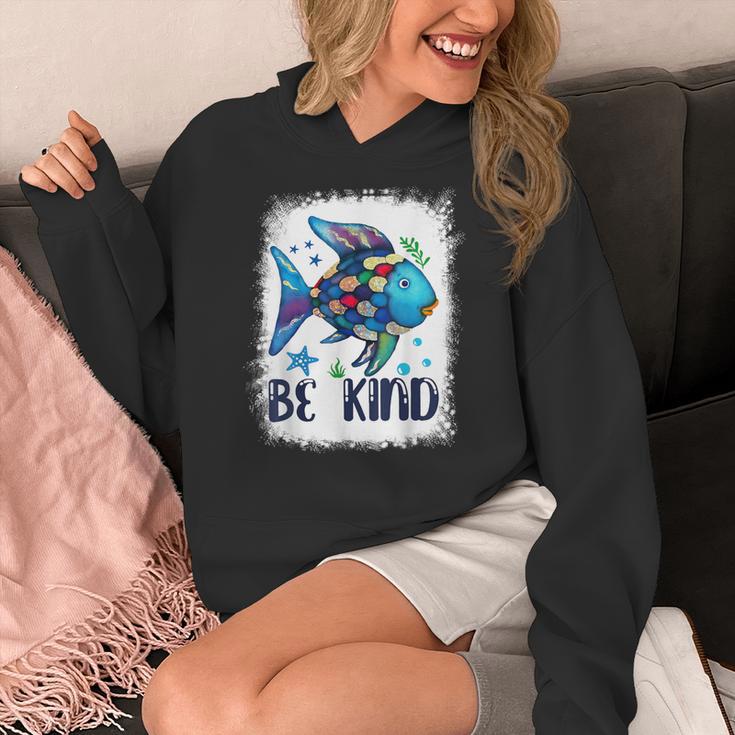 Be Kind Rainbow Fish Teacher Life Back To School Teaching Men Women Women's Hoodie, funny design Be Kind Rainbow Fish Teacher Life Back To School Teaching Men Women Women's Hoodie, funny design