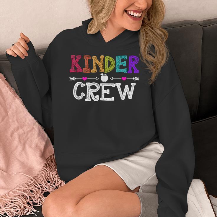 Kinder Crew Kindergarten Teacher 1st Day Of School Women's Hoodie, funny design Kinder Crew Kindergarten Teacher 1st Day Of School Women's Hoodie, funny design