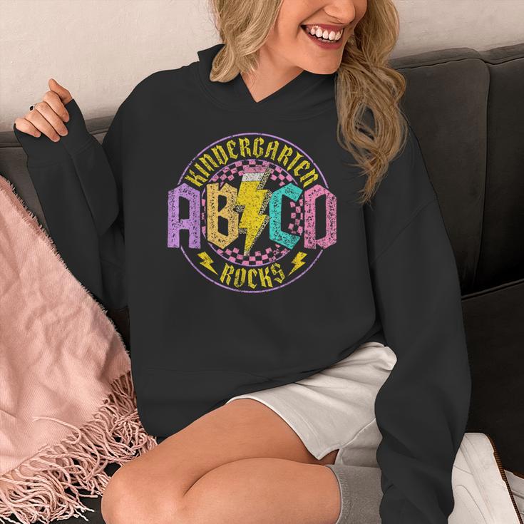Kindergarten Rocks ABCD Back To School Rock Teacher Women's Hoodie, funny design Kindergarten Rocks ABCD Back To School Rock Teacher Women's Hoodie, funny design