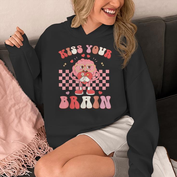 Kiss Your Brain Valentines Test Day Teacher Squad Kids Women's Hoodie, funny design Kiss Your Brain Valentines Test Day Teacher Squad Kids Women's Hoodie, funny design