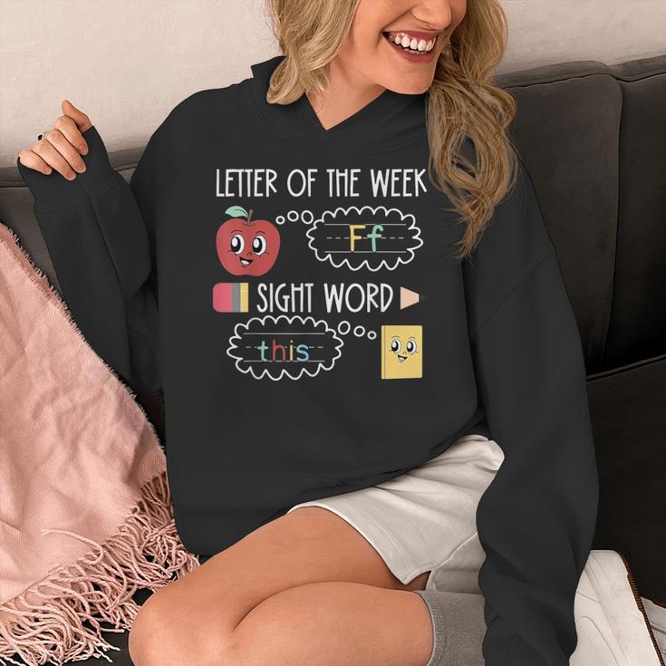 Letter Of The Week Ff Sight Word Teacher Squad Women's Hoodie, funny design Letter Of The Week Ff Sight Word Teacher Squad Women's Hoodie, funny design