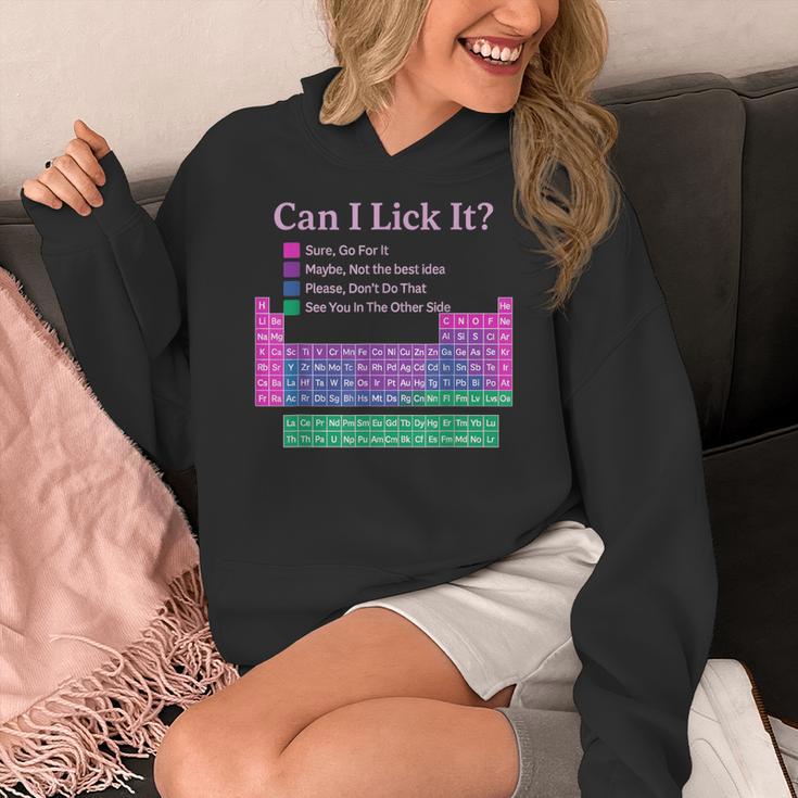 Can I Lick It Periodic Table Teacher Student Kids Women's Hoodie, funny design Can I Lick It Periodic Table Teacher Student Kids Women's Hoodie, funny design