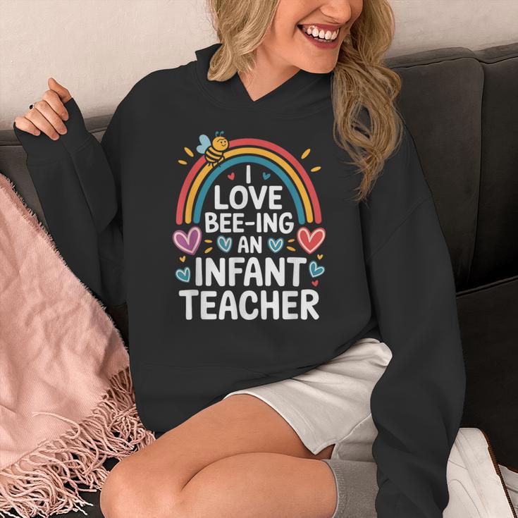 I Love Bee-Ing An Infant Teacher Toddler Teaching Women's Hoodie, funny design I Love Bee-Ing An Infant Teacher Toddler Teaching Women's Hoodie, funny design
