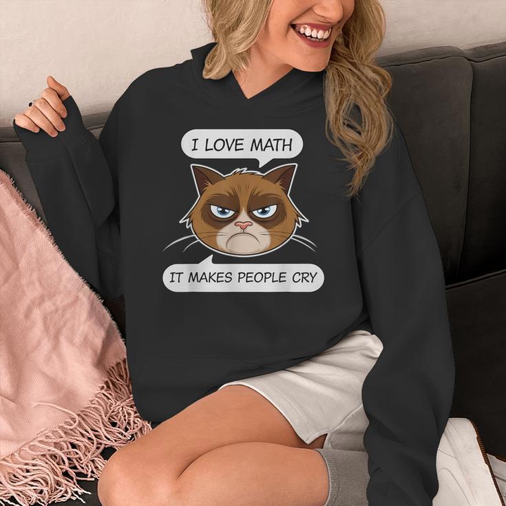 I Love Math It Makes People Cry Math Teacher Women's Hoodie, funny design I Love Math It Makes People Cry Math Teacher Women's Hoodie, funny design