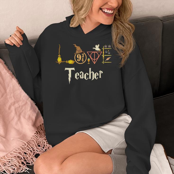 Love Teacher Wizards Back To School Halloween Women's Hoodie, funny design Love Teacher Wizards Back To School Halloween Women's Hoodie, funny design