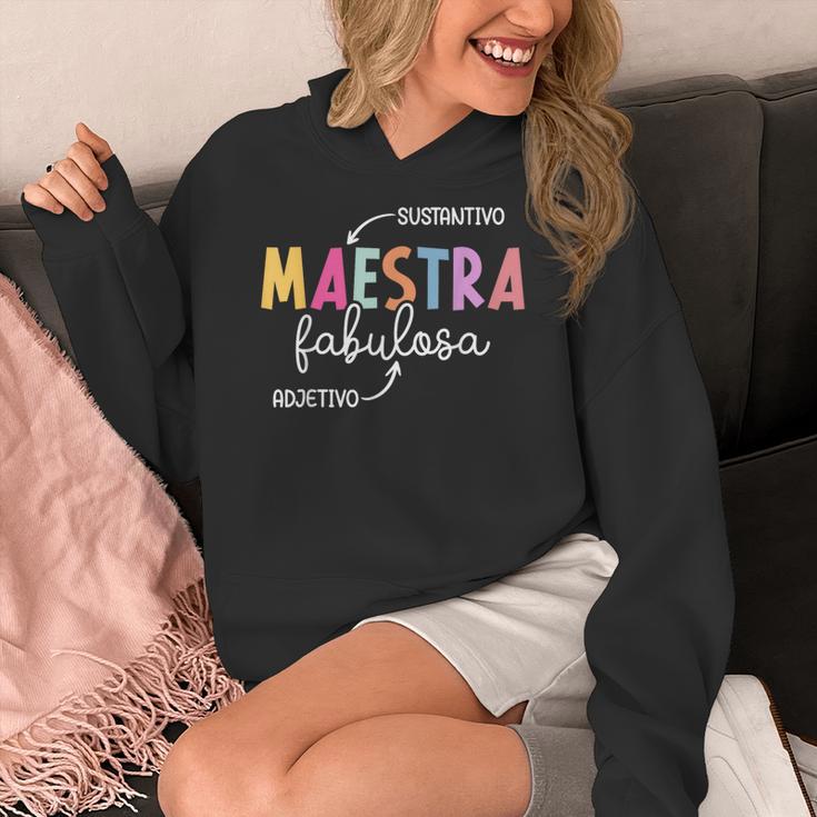 Maestra Fabulosa Maestra De EspañOl Spanish Teacher Women's Hoodie, funny design Maestra Fabulosa Maestra De EspañOl Spanish Teacher Women's Hoodie, funny design