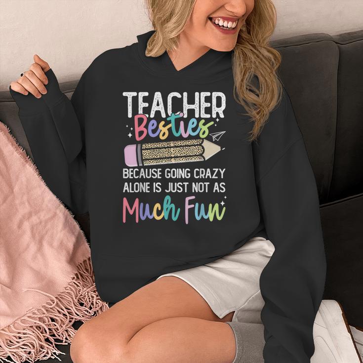 Matching Teachers Last Day Of School Teacher Besties Women's Hoodie, funny design