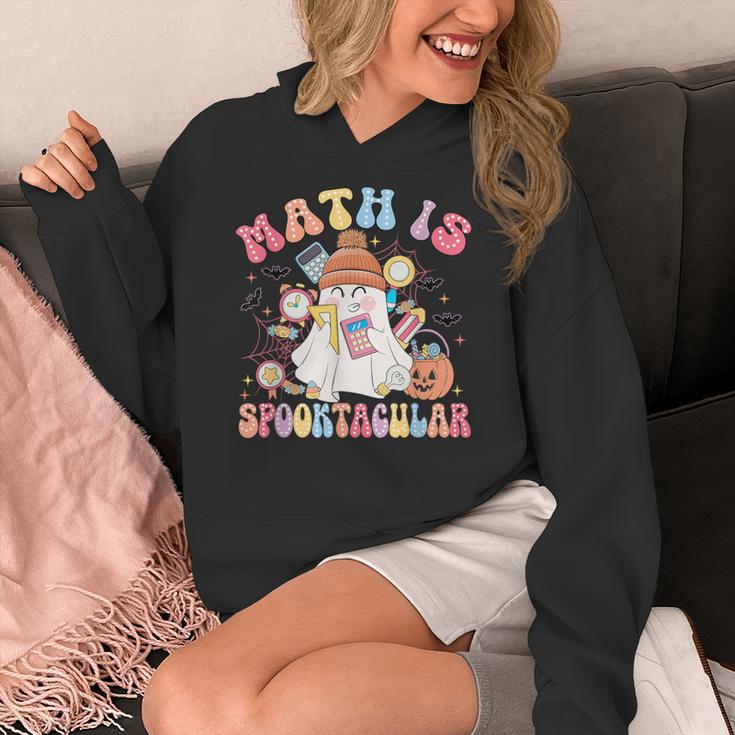 Math Is Spooktacular Math Teacher Spooky Halloween Women's Hoodie, funny design