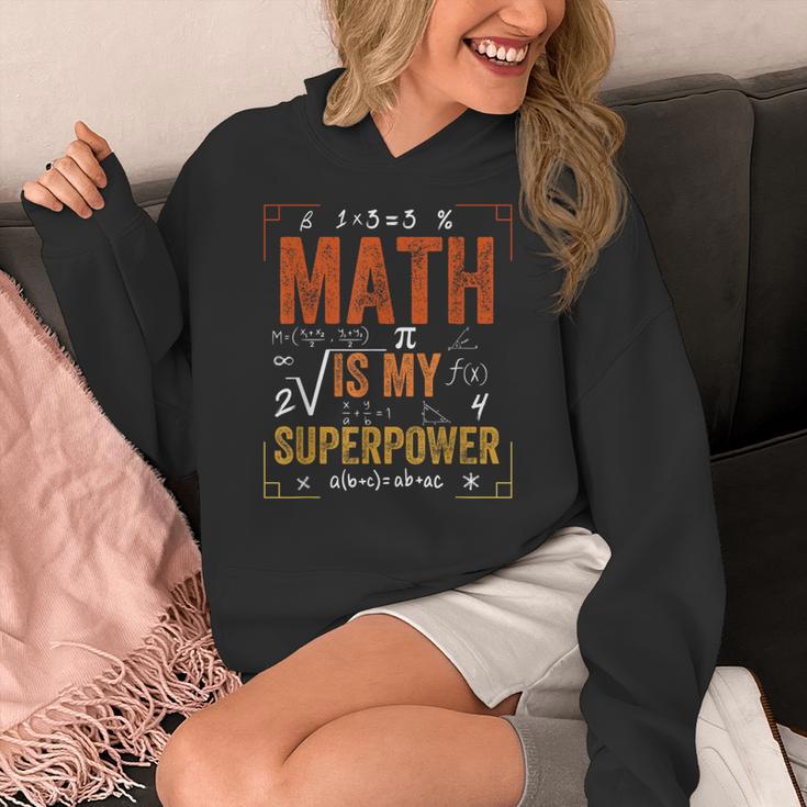 Math Is My Superpower Funny Teacher Women's Hoodie, funny design Math Is My Superpower Funny Teacher Women's Hoodie, funny design