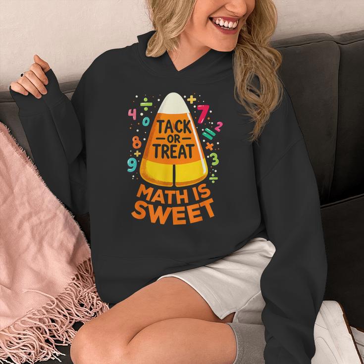 Math Teacher Halloween Costume Trick Or Treat Math Sweet Women's Hoodie, funny design