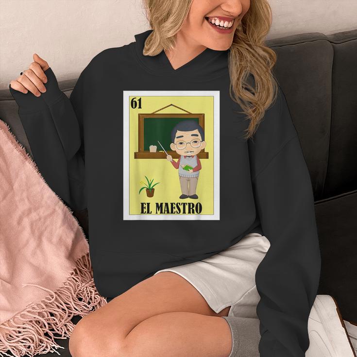 Mexican For Teachers El Maestro Women's Hoodie, funny design Mexican For Teachers El Maestro Women's Hoodie, funny design