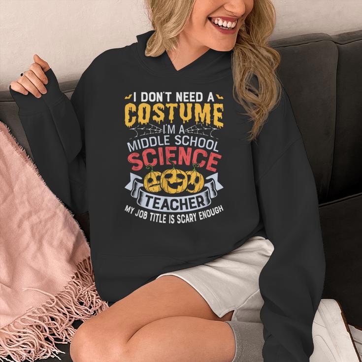 Middle School Science Teacher Halloween Costume For Men Women Women's Hoodie, Science Teacher Gifts, funny design