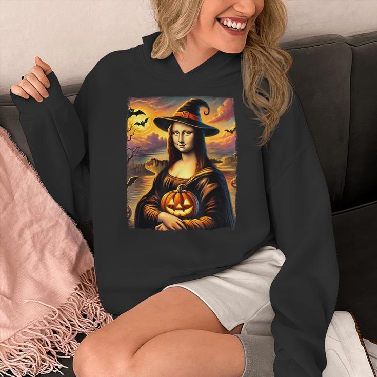 Mona Lisa Pumpkin Halloween Art Teacher Witchy Women Kids Women's Hoodie, funny design Mona Lisa Pumpkin Halloween Art Teacher Witchy Women Kids Women's Hoodie, funny design