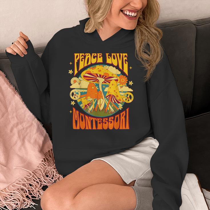 Montessori School Montessori Teacher Peace Love Montessori For Men Women Women's Hoodie, funny design Montessori School Montessori Teacher Peace Love Montessori For Men Women Women's Hoodie, funny design