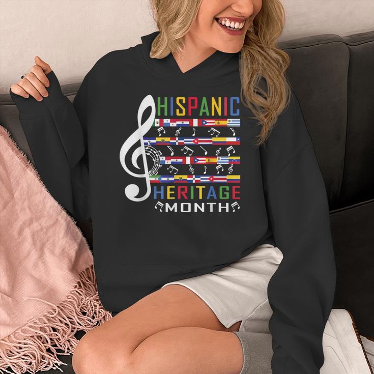 Music Teacher Kid National Hispanic Heritage Month Women's Hoodie, funny design