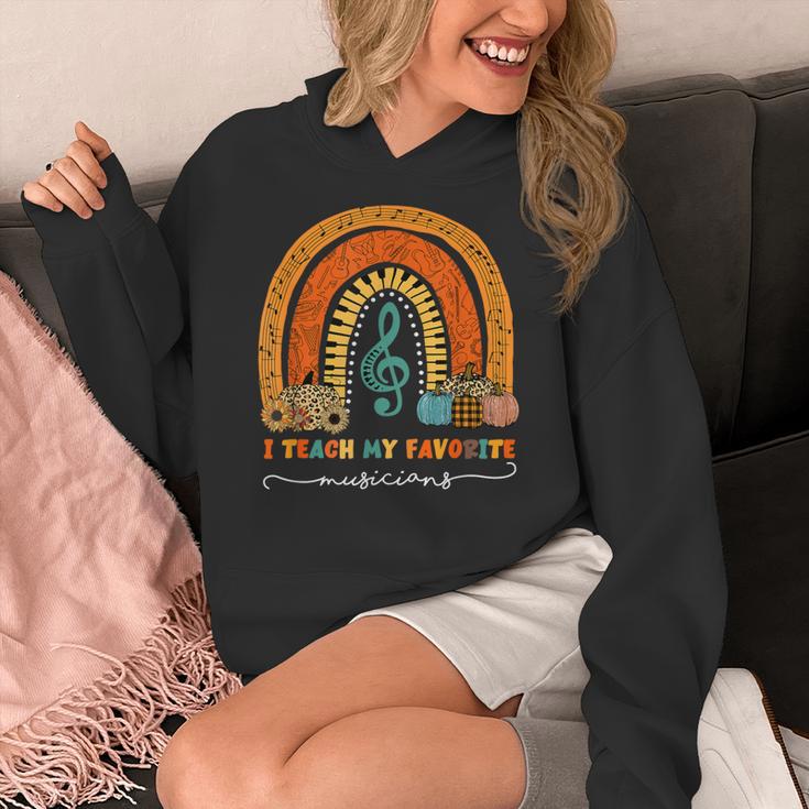 Music Teacher I Teach My Favorite Musicians Autumn Rainbow Men Women Women's Hoodie, funny design Music Teacher I Teach My Favorite Musicians Autumn Rainbow Men Women Women's Hoodie, funny design