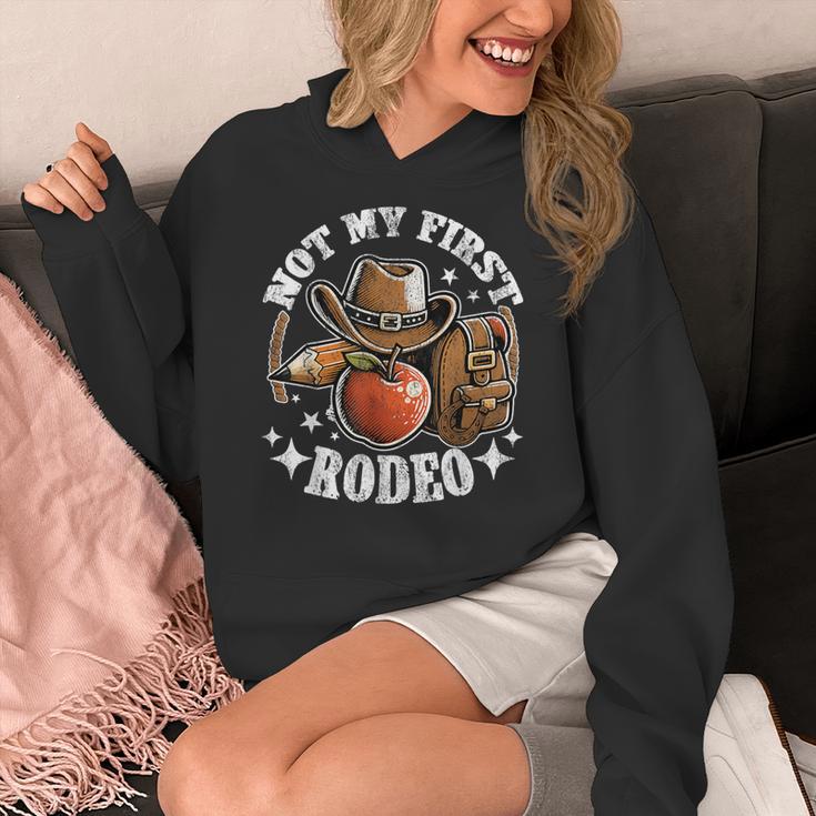 Not My First Rodeo Back To School Teacher Women's Hoodie, funny design Not My First Rodeo Back To School Teacher Women's Hoodie, funny design