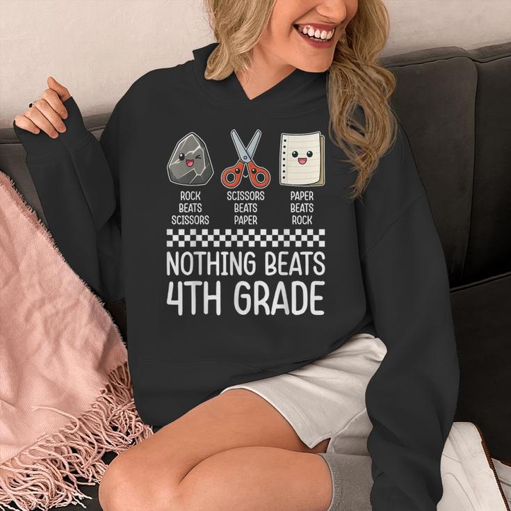 Nothing Beats 4th Grade Back To School Kids Teachers Women's Hoodie, funny design