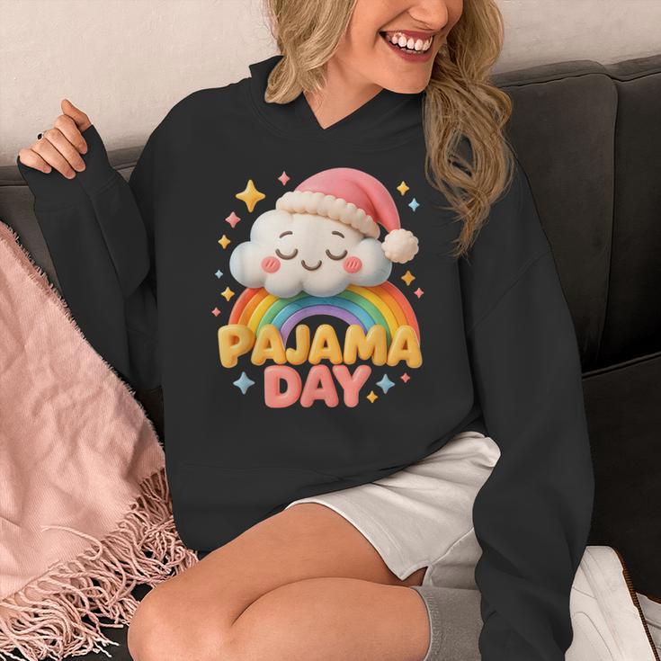 Pajama Day School Spirit Week Sleepy Cloud Teacher Student Women's Hoodie, funny design Pajama Day School Spirit Week Sleepy Cloud Teacher Student Women's Hoodie, funny design