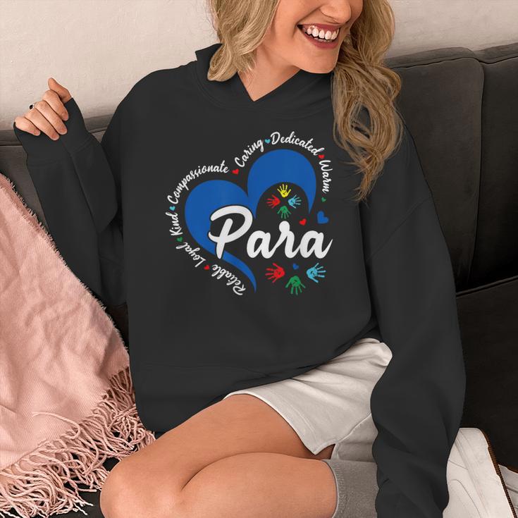 Para Heart Teacher Paraprofessional School Appreciation Women's Hoodie, funny design Para Heart Teacher Paraprofessional School Appreciation Women's Hoodie, funny design