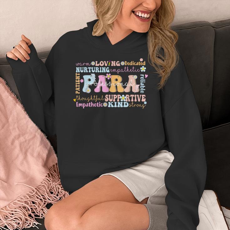 Paraprofessional Back To School Paraeducator Para Teacher Women's Hoodie, funny design