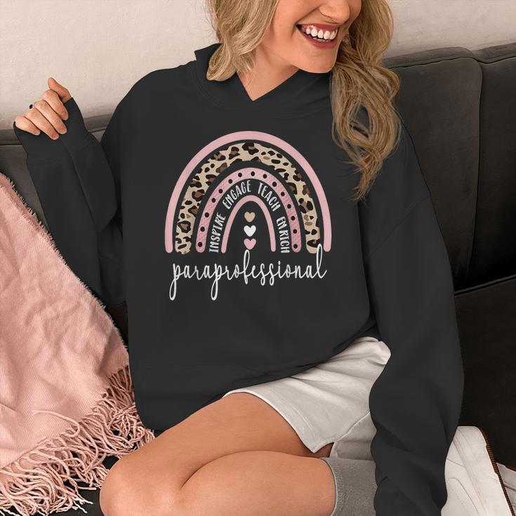 Paraprofessional Rainbow Para Teacher Parapro Women's Hoodie, funny design Paraprofessional Rainbow Para Teacher Parapro Women's Hoodie, funny design
