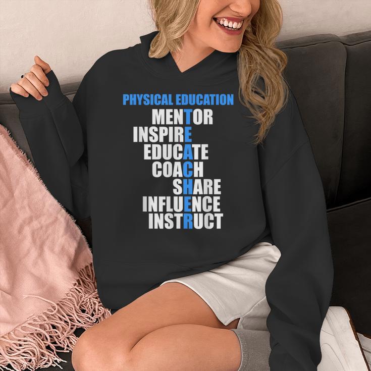 PE Physical Education Teacher For PE Teacher Women's Hoodie, Pe Teacher Gifts, funny design
