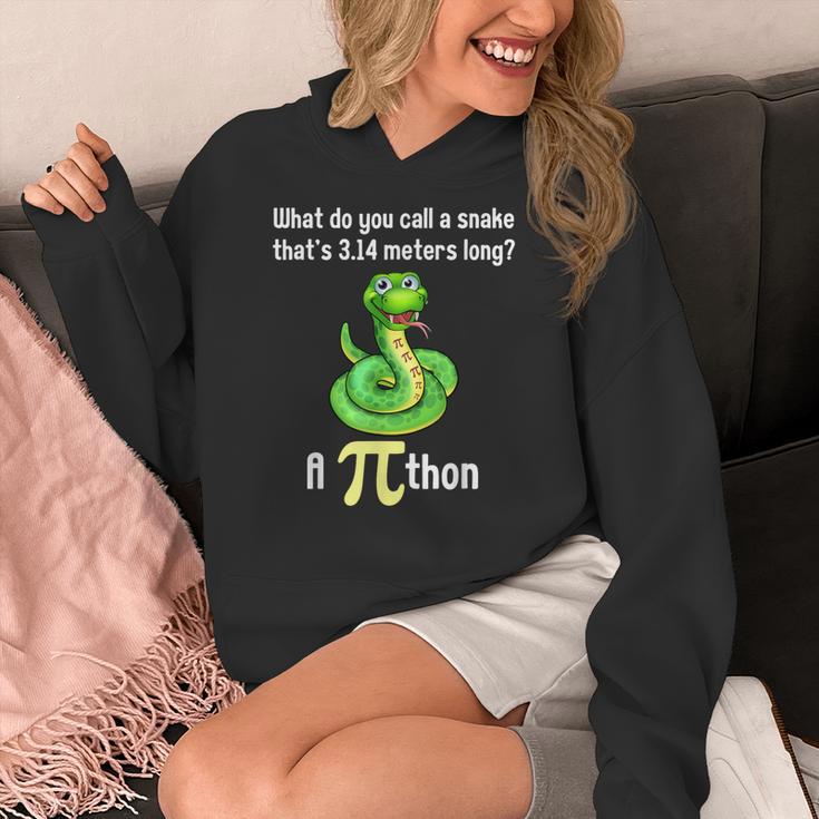 Pi Day Puns Pithon Math Teacher Jokes Women Men Kids Women's Hoodie, funny design