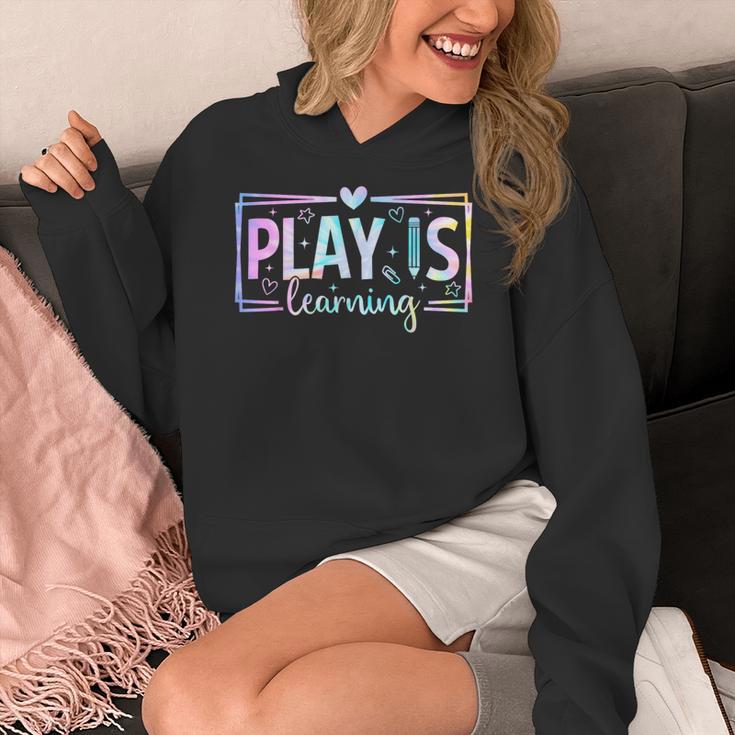 Play Is Learning Kindergarten Teacher Team Women Women's Hoodie, funny design