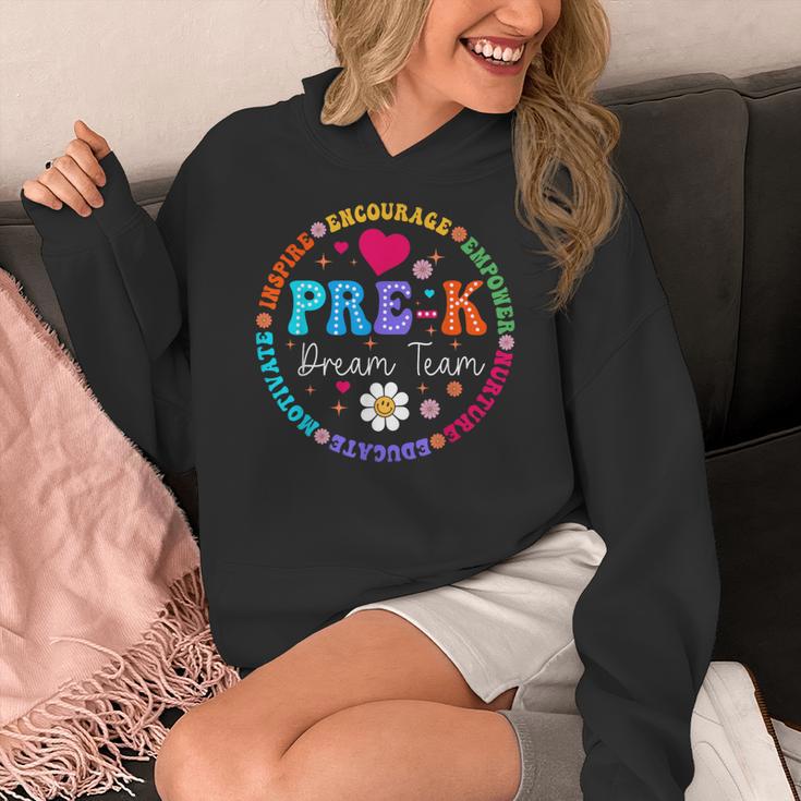 Pre K Dream Team Back To School Boys First Day Teacher Women's Hoodie, funny design Pre K Dream Team Back To School Boys First Day Teacher Women's Hoodie, funny design