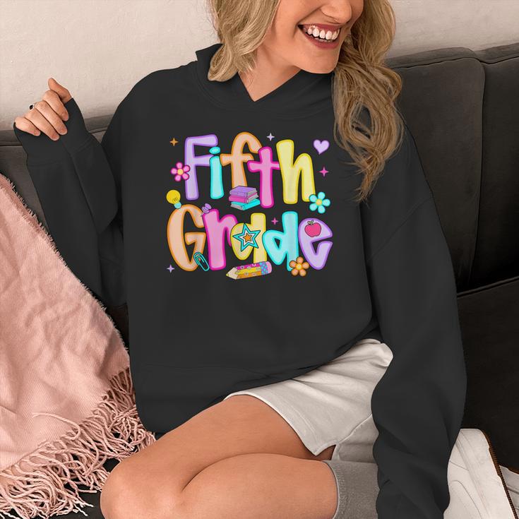 Preppy Fifth Grade Back To School 5th Grade Teacher Girl Boy Women's Hoodie, funny design Preppy Fifth Grade Back To School 5th Grade Teacher Girl Boy Women's Hoodie, funny design