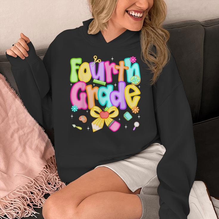 Preppy Fourth Grade Back To School 4th Grade Teacher Girls Women's Hoodie, 4th Grade Teacher Gifts, funny design Preppy Fourth Grade Back To School 4th Grade Teacher Girls Women's Hoodie, 4th Grade Teacher Gifts, funny design