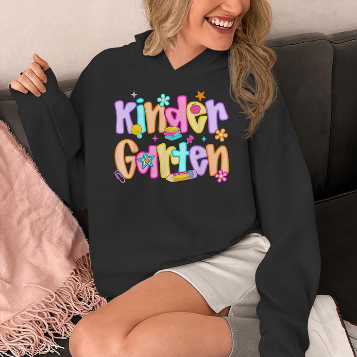 Preppy Kindergarten First Day Of School Teachers Girls Boys Women's Hoodie, funny design Preppy Kindergarten First Day Of School Teachers Girls Boys Women's Hoodie, funny design