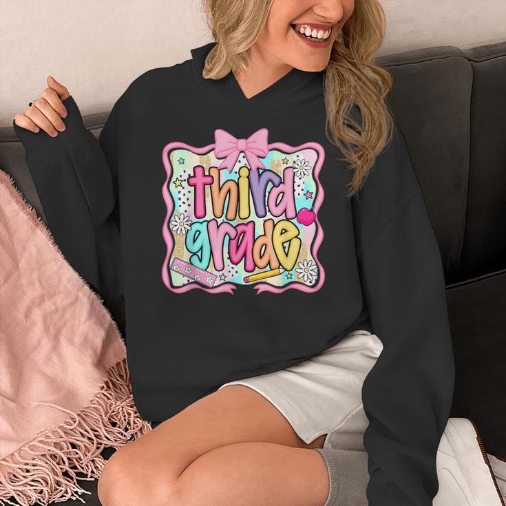 Preppy Third Grade Back To School Teacher Girl Kid Women's Hoodie, funny design Preppy Third Grade Back To School Teacher Girl Kid Women's Hoodie, funny design