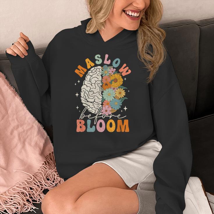 Psychologist Maslow Before Bloom Sped Teacher Classroom Women's Hoodie, funny design Psychologist Maslow Before Bloom Sped Teacher Classroom Women's Hoodie, funny design