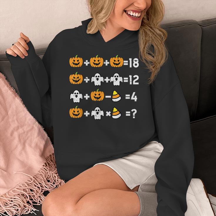 Pumpkin Ghost Equation Math Teacher Halloween Costume Women's Hoodie, funny design Pumpkin Ghost Equation Math Teacher Halloween Costume Women's Hoodie, funny design
