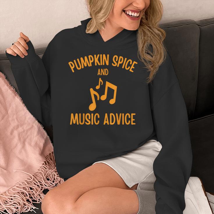 Pumpkin Spice And Music Advice Music Teacher Halloween Women's Hoodie, funny design Pumpkin Spice And Music Advice Music Teacher Halloween Women's Hoodie, funny design