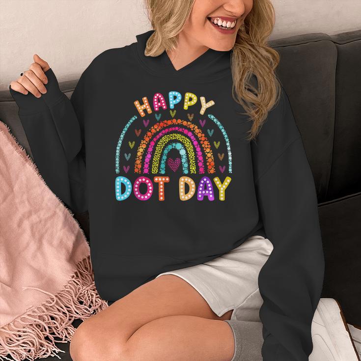 Rainbow Happy Dot Day Shirts Teacher Kids September 15th Women's Hoodie, funny design Rainbow Happy Dot Day Shirts Teacher Kids September 15th Women's Hoodie, funny design