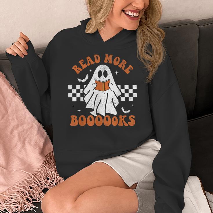 Read More Books Cute Ghost Reading Book Teacher Halloween Women's Hoodie, funny design Read More Books Cute Ghost Reading Book Teacher Halloween Women's Hoodie, funny design