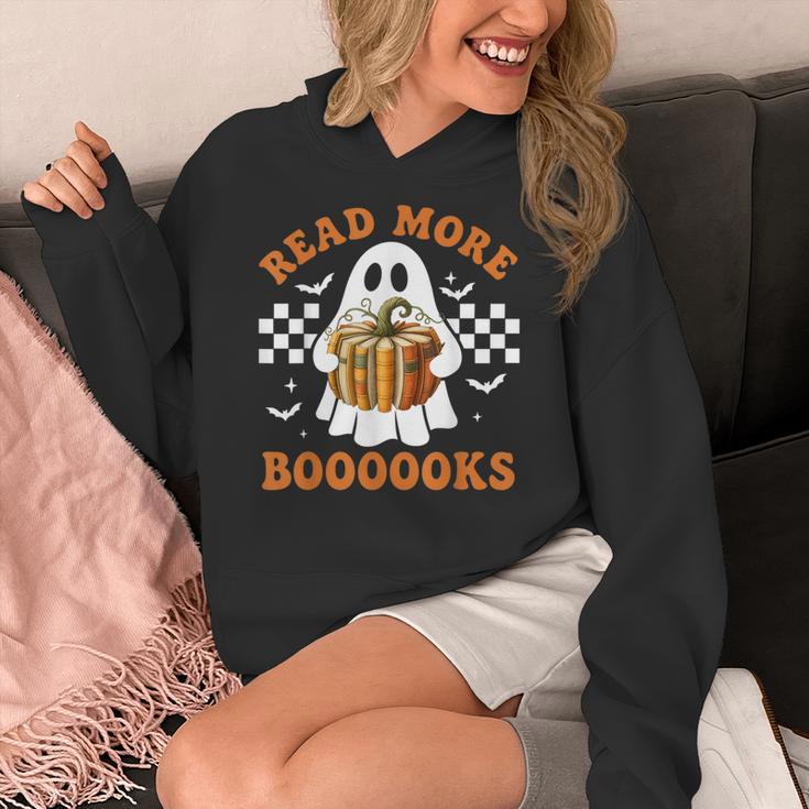Read More Books Halloween Retro Pumpkin Reading Fall Teacher Women's Hoodie, funny design Read More Books Halloween Retro Pumpkin Reading Fall Teacher Women's Hoodie, funny design