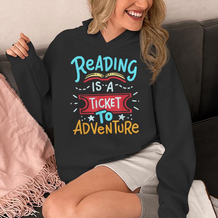 Reading Adventure Library Student Teacher Book Women's Hoodie, funny design