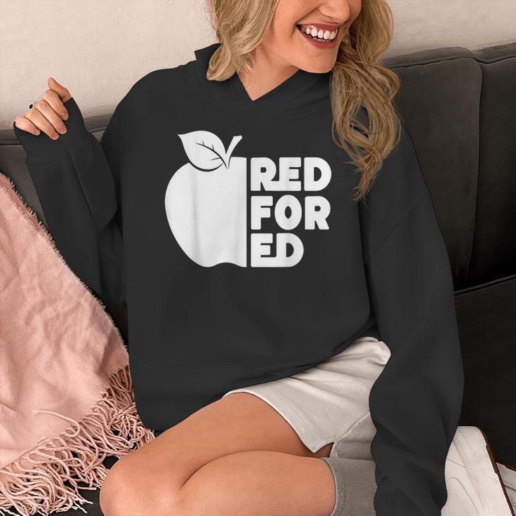Red For Ed Teacher Support Public Education For Men Women Kids Women's Hoodie, funny design Red For Ed Teacher Support Public Education For Men Women Kids Women's Hoodie, funny design