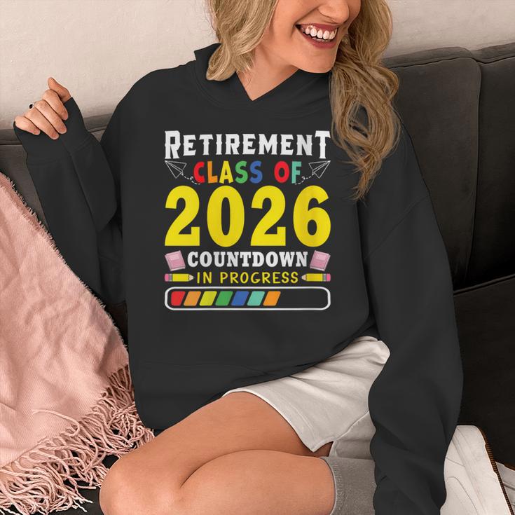 Retirement Primary Elementary Teacher 2026 Retiring Progress Women's Hoodie, funny design