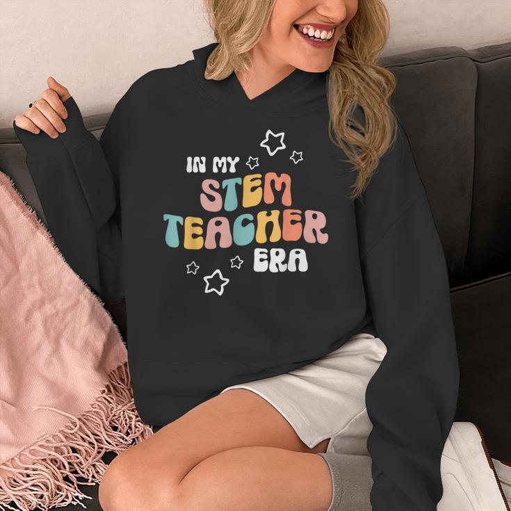 Retro Boho Math Science Professor In My STEM Teacher Era Women's Hoodie, Science Teacher Gifts, funny design