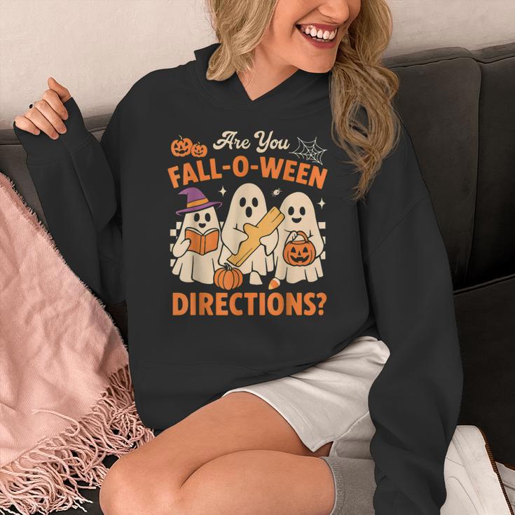 Retro Are You Fall O Ween Directions Ghost Teacher Spooky Women's Hoodie, funny design Retro Are You Fall O Ween Directions Ghost Teacher Spooky Women's Hoodie, funny design
