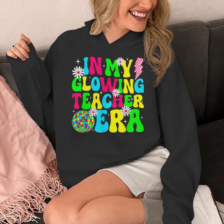 Retro Groovy In My Glowing Teacher Era Happy Teacher's Day Women's Hoodie, Groovy Teacher Gifts, funny design Retro Groovy In My Glowing Teacher Era Happy Teacher's Day Women's Hoodie, Groovy Teacher Gifts, funny design