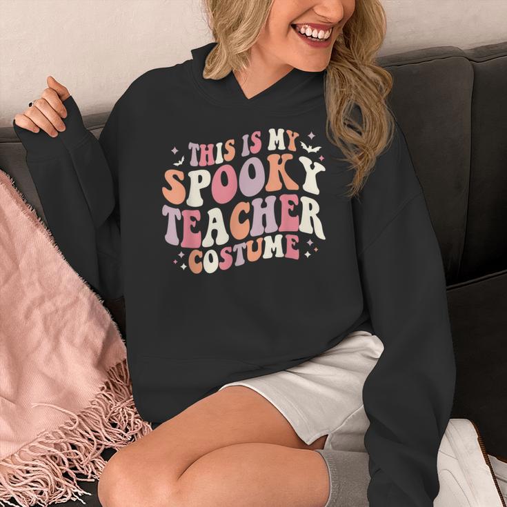Retro Halloween This Is My Spooky School Teacher Costume Women's Hoodie, funny design Retro Halloween This Is My Spooky School Teacher Costume Women's Hoodie, funny design